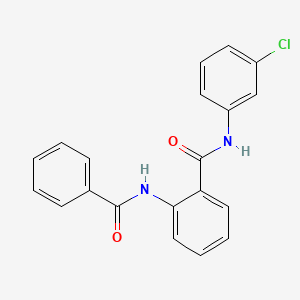 molecular formula C20H15ClN2O2 B11103918 N-(3-chlorophenyl)-2-[(phenylcarbonyl)amino]benzamide 