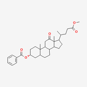 molecular formula C32H44O5 B11103957 Methyl (3alpha)-12-oxo-3-[(phenylcarbonyl)oxy]cholan-24-oate 