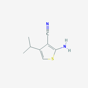 molecular formula C8H10N2S B111044 2-氨基-4-异丙基噻吩-3-碳腈 CAS No. 10413-35-1