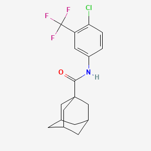 molecular formula C18H19ClF3NO B11104507 N-[4-Chloro-3-(trifluoromethyl)phenyl]-1-adamantanecarboxamide 