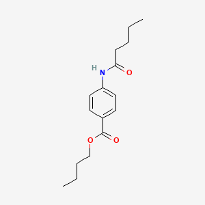 molecular formula C16H23NO3 B11104517 Butyl 4-(pentanoylamino)benzoate 