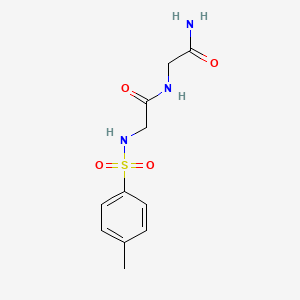 molecular formula C11H15N3O4S B11104724 N-[(4-methylphenyl)sulfonyl]glycylglycinamide 