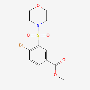 molecular formula C12H14BrNO5S B11104775 Methyl 4-bromo-3-(morpholin-4-ylsulfonyl)benzoate 