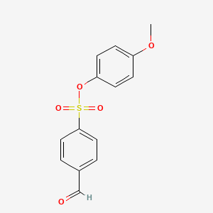 molecular formula C14H12O5S B11104880 4-Methoxyphenyl 4-formylbenzenesulfonate CAS No. 106939-94-0