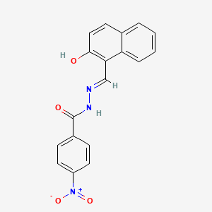 molecular formula C18H13N3O4 B11104883 N'-[(2-hydroxy-1-naphthyl)methylene]-4-nitrobenzohydrazide 