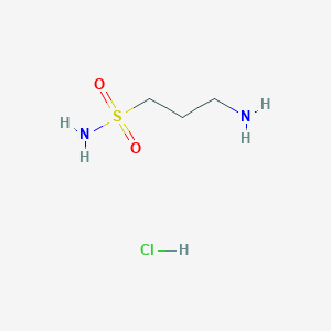 molecular formula C3H11ClN2O2S B111049 3-Aminopropane-1-sulfonamide hydrochloride CAS No. 104458-33-5
