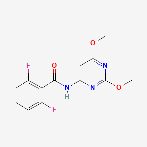 molecular formula C13H11F2N3O3 B11105482 N-(2,6-dimethoxypyrimidin-4-yl)-2,6-difluorobenzamide 
