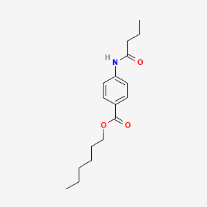 molecular formula C17H25NO3 B11105542 Hexyl 4-(butanoylamino)benzoate 