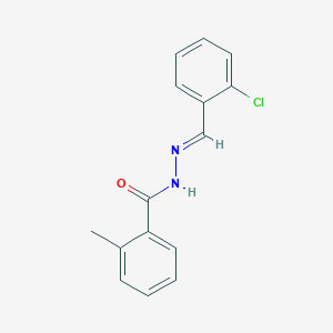 molecular formula C15H13ClN2O B11105838 N'-(2-chlorobenzylidene)-2-methylbenzohydrazide 