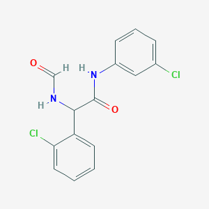 molecular formula C15H12Cl2N2O2 B11105851 2-(2-chlorophenyl)-N-(3-chlorophenyl)-2-(formylamino)acetamide CAS No. 5770-91-2