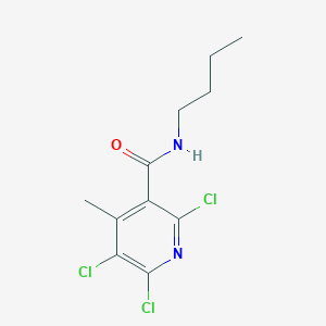 molecular formula C11H13Cl3N2O B11105855 N-butyl-2,5,6-trichloro-4-methylpyridine-3-carboxamide 