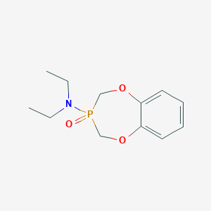 molecular formula C12H18NO3P B11105857 N,N-diethyl-3,4-dihydro-2H-1,5,3-benzodioxaphosphepin-3-amine 3-oxide 