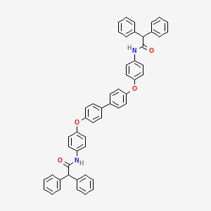 molecular formula C52H40N2O4 B11105858 N,N'-[biphenyl-4,4'-diylbis(oxybenzene-4,1-diyl)]bis(2,2-diphenylacetamide) 