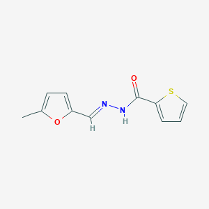 molecular formula C11H10N2O2S B11105892 N'-[(5-methyl-2-furyl)methylene]-2-thiophenecarbohydrazide 