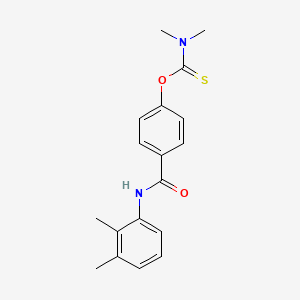 molecular formula C18H20N2O2S B11106006 O-{4-[(2,3-dimethylphenyl)carbamoyl]phenyl} dimethylcarbamothioate 