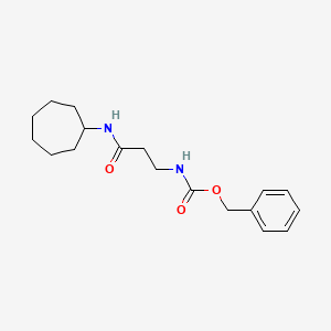 molecular formula C18H26N2O3 B11106292 benzyl N-[3-(cycloheptylamino)-3-oxopropyl]carbamate 