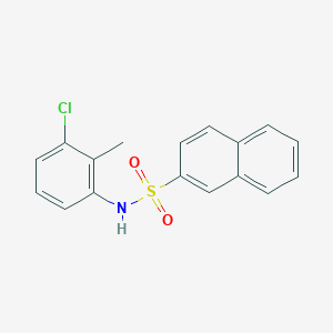 molecular formula C17H14ClNO2S B11106348 N-(3-chloro-2-methylphenyl)naphthalene-2-sulfonamide 