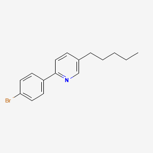 molecular formula C16H18BrN B11106519 2-(4-Bromophenyl)-5-pentylpyridine 