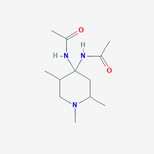 molecular formula C12H23N3O2 B11106810 N-(4-acetamido-1,2,5-trimethylpiperidin-4-yl)acetamide 