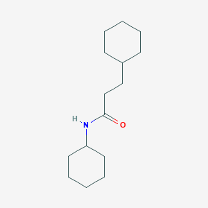 molecular formula C15H27NO B11106879 N,3-dicyclohexylpropanamide CAS No. 84359-57-9