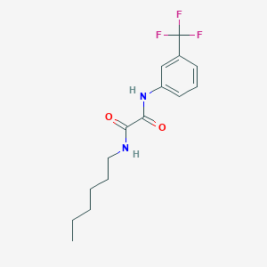 molecular formula C15H19F3N2O2 B11107289 N-hexyl-N'-[3-(trifluoromethyl)phenyl]ethanediamide 