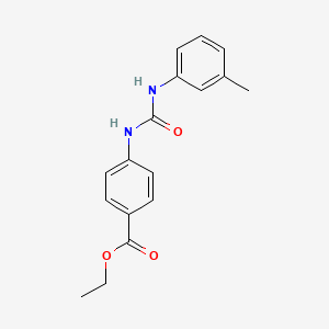 molecular formula C17H18N2O3 B11107403 Ethyl 4-{[(3-methylphenyl)carbamoyl]amino}benzoate 