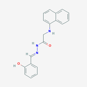 molecular formula C19H17N3O2 B11107626 N'-(2-Hydroxybenzylidene)-2-(1-naphthylamino)acetohydrazide 