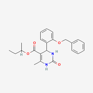 molecular formula C23H26N2O4 B11107640 Butan-2-yl 4-[2-(benzyloxy)phenyl]-6-methyl-2-oxo-1,2,3,4-tetrahydropyrimidine-5-carboxylate 