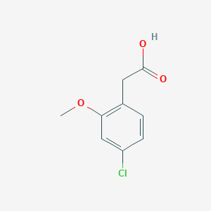 molecular formula C9H9ClO3 B011108 2-(4-Chloro-2-methoxyphenyl)acetic acid CAS No. 170737-95-8