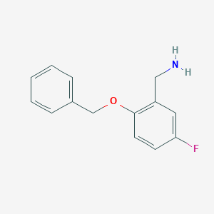2-Benzyloxy-5-fluorobenzyl amine