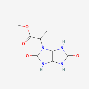 molecular formula C8H12N4O4 B11113705 methyl 2-(2,5-dioxohexahydroimidazo[4,5-d]imidazol-1(2H)-yl)propanoate 