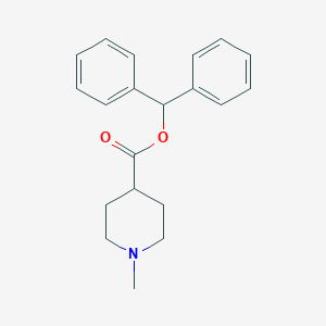 molecular formula C20H23NO2 B011114 Isonipecotic acid, 1-methyl-, diphenylmethyl ester CAS No. 102395-67-5