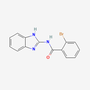 molecular formula C14H10BrN3O B11114081 N-(1H-benzimidazol-2-yl)-2-bromobenzamide 