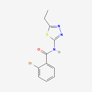 molecular formula C11H10BrN3OS B11114335 2-bromo-N-(5-ethyl-1,3,4-thiadiazol-2-yl)benzamide 
