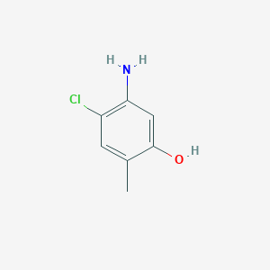 molecular formula C7H8ClNO B111145 5-Amino-4-chloro-2-methylphenol CAS No. 110102-86-8