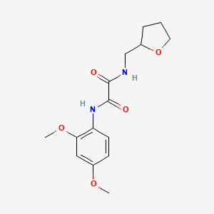 molecular formula C15H20N2O5 B11114602 N-(2,4-dimethoxyphenyl)-N'-(tetrahydrofuran-2-ylmethyl)ethanediamide 