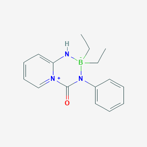 molecular formula C16H20BN3O B11114624 diethyl[2-(imino-kappaN)-N-phenylpyridine-1(2H)-carboxamidato-kappaN~1~]boron 