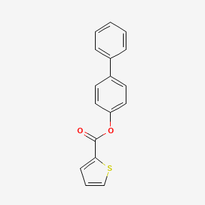 molecular formula C17H12O2S B11115393 Biphenyl-4-yl thiophene-2-carboxylate 