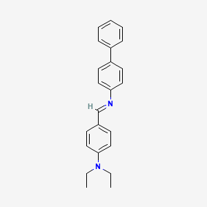 molecular formula C23H24N2 B11116015 Biphenyl, 4-(4-diethylaminobenzylidenamino)- 
