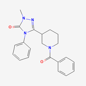 molecular formula C21H22N4O2 B11116275 3-(1-benzoylpiperidin-3-yl)-1-methyl-4-phenyl-1H-1,2,4-triazol-5(4H)-one 