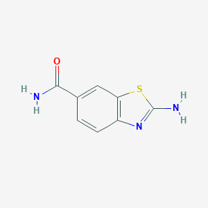 molecular formula C8H7N3OS B111167 2-Amino-1,3-benzothiazole-6-carboxamide CAS No. 111962-90-4