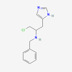 molecular formula C13H16ClN3 B11117435 N-benzyl-1-chloro-3-(1H-imidazol-5-yl)propan-2-amine 