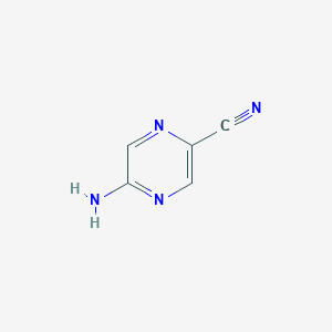 molecular formula C5H4N4 B111176 5-氨基吡嗪-2-碳腈 CAS No. 113305-94-5