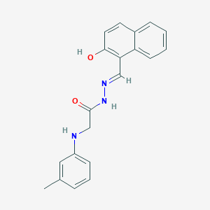 molecular formula C20H19N3O2 B11117840 N'-[(E)-(2-hydroxynaphthalen-1-yl)methylidene]-2-[(3-methylphenyl)amino]acetohydrazide (non-preferred name) 