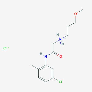 molecular formula C13H20Cl2N2O2 B011118 [2-(5-Chloro-2-methylanilino)-2-oxoethyl]-(3-methoxypropyl)azaniumchloride CAS No. 109561-94-6