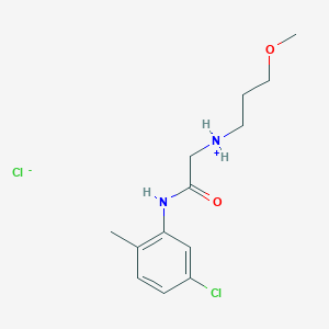 molecular formula C13H20Cl2N2O2 B011118 (5-Chloro-2-methylphenyl)carbamoylmethyl-(3-methoxypropyl)azanium chloride CAS No. 109561-94-6