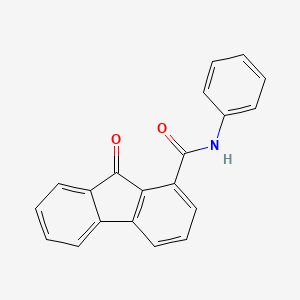 molecular formula C20H13NO2 B11118046 9-oxo-N-phenyl-9H-fluorene-1-carboxamide 