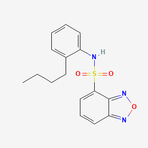 molecular formula C16H17N3O3S B11119189 N-(2-butylphenyl)-2,1,3-benzoxadiazole-4-sulfonamide 