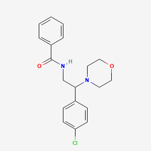 molecular formula C19H21ClN2O2 B11119322 N-[2-(4-chlorophenyl)-2-(morpholin-4-yl)ethyl]benzamide 