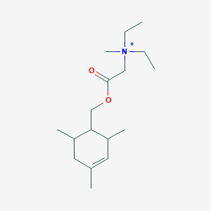 molecular formula C17H32NO2+ B11119522 N,N-diethyl-N-methyl-2-oxo-2-[(2,4,6-trimethylcyclohex-3-en-1-yl)methoxy]ethanaminium 